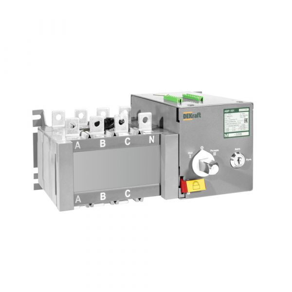 АВР на реверсивный выключатель-разъединитель и мотор приводом 100A, 3P, 10кА АВР-102