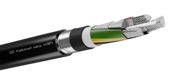 Кабель силовой  АПвБШп(г) 4х120 мс(PE)-1 Ч, бар