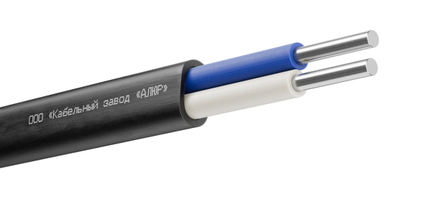 Кабель силовой АППГ-П нг(А)-HF 2х10.0ок (N)-0.66 однопроволочный черный (барабан)