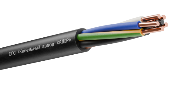 Кабель силовой ВВГнг(А)-LS 5х4 (ок)(N,PE)-0.660 однопроволочный
