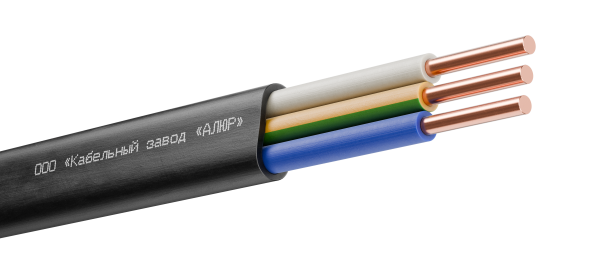 Кабель силовой ППГ-П нг(А)-HF 3х4ок(N.PE)-0.66 однопроволочный черный (барабан)