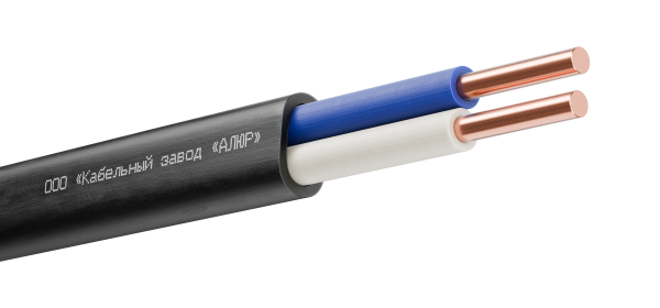 Кабель силовой ППГ-П нг(А)-HF 2х2.5ок(N)-1 однопроволочный черный (барабан)