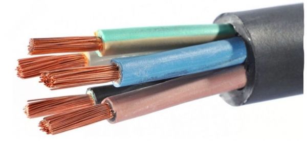 Кабель силовой КГТП-ХЛ 5х10 (N,PE)-220/380-2 ТРТС