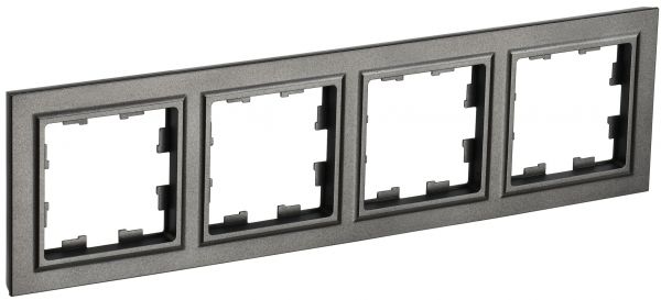 BRITE Рамка 4 поста РУ-4-БрТБ темная бронза