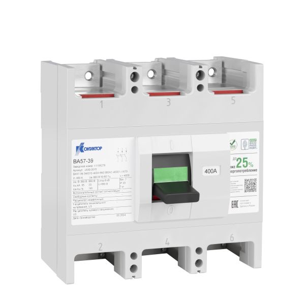 Выключатель автоматический ВА57-39-644710-630 А-440DC-5000 А-НР220DC-3З4Р-ВКС