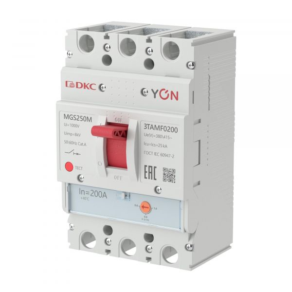 Выключатель автоматический YON MGS250 3P 160-200 A 25 kA