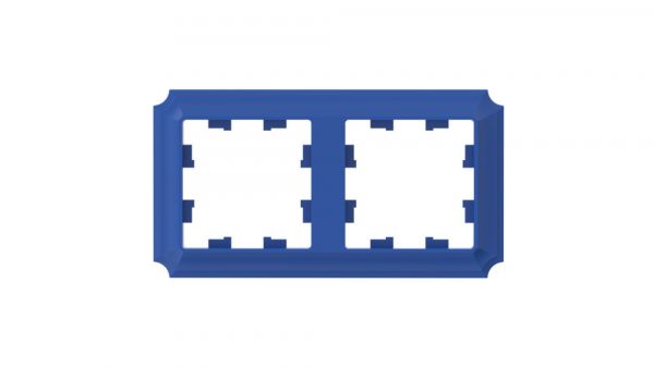 ATLASDESIGN ANTIQUE 2-постовая рамка, универсальная, АКВАМАРИН