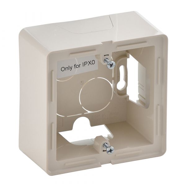 Valena LIFE Коробка наружная 1 пост слоновая кость