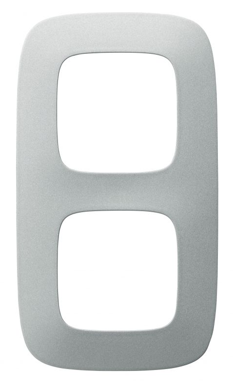 Valena ALLURE Рамка 2 поста алюминий универсальная