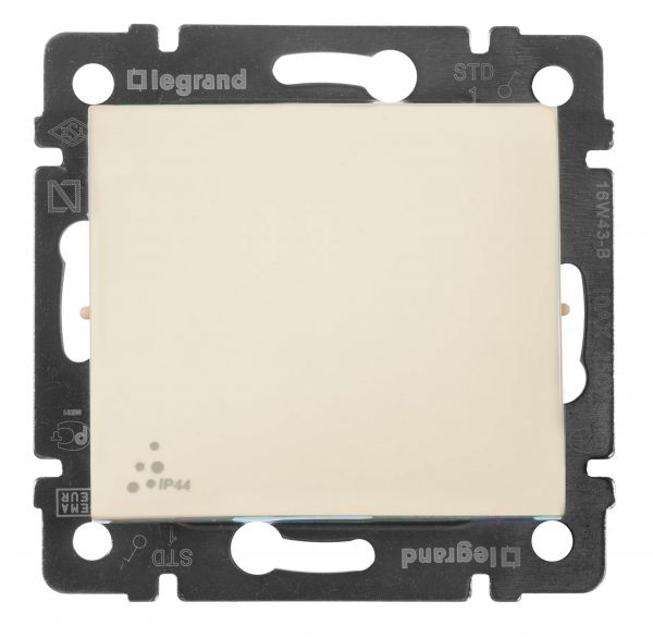 VALENA Выключатель 10А 250В IP44 слоновая кость