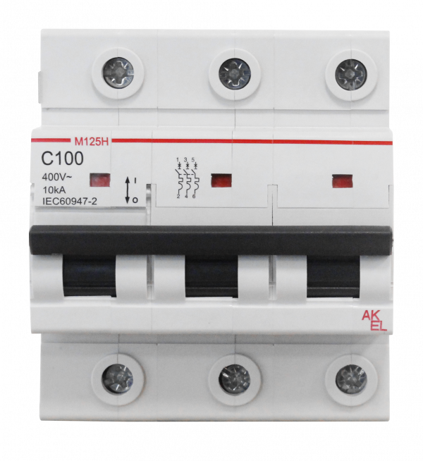 Выключатель автоматический ВА47-M125H-3P-C80-AC 3P/80A/C/10кА