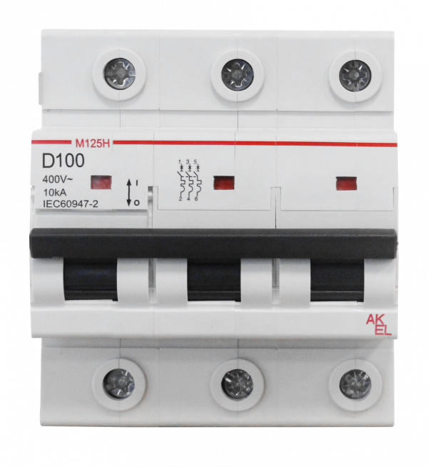 Выключатель автоматический ВА47-M125H-3P-D80-AC 3P/80A/D/10кА