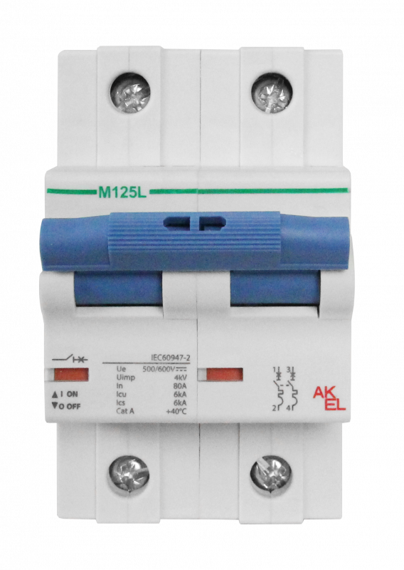 Выключатель автоматический ВА47-M125L-2P-C125-DC 2P/125A/C/6кА
