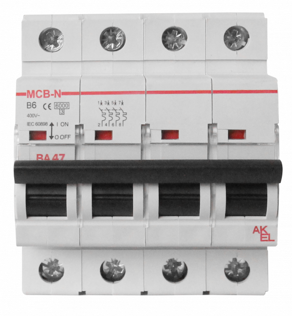 Выключатель автоматический ВА47-MCB-N-4P-B32-AC 4P/32A/B/6кА