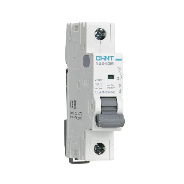 Выключатель автоматический 1P 10А K 10кА NB8-63M без теплового расцепителя
