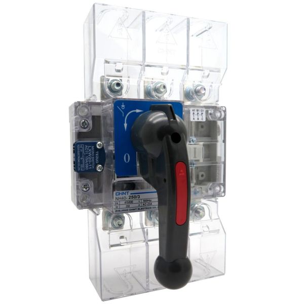 Выключатель-разъединитель NH40-250/3, 3P, 250А, стандартная рукоятка управления