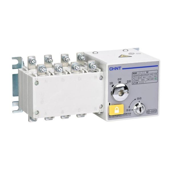 Реверсивный рубильник с блоком АВР с приоритетом первого ввода для дизель-генератора NH40-630/3SZ III