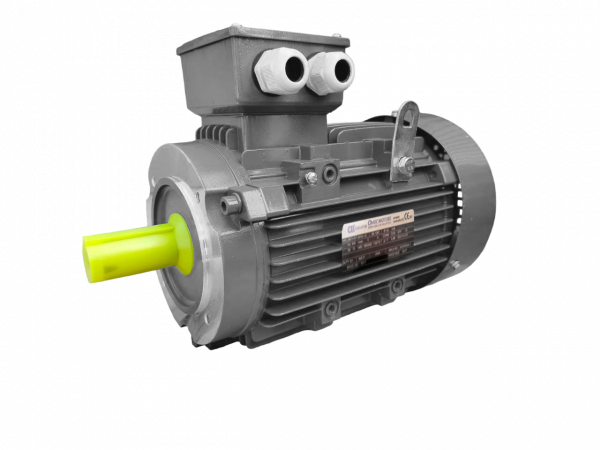 Электродвигатель трехфазный асинхронный OMT4-RT IE1 71B-4 0,37кВт 1340об/мин 220/380В IM3681 IC411 IP55 материал корпуса алюминий