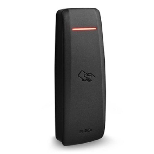 Контроллер замка со встроенным считывателем в черном корпусе для карт формата EMM/HID, интерфейс связи - RS-485