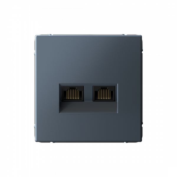 ARTGALLERY РОЗЕТКА двойная компьютерная RJ45+RJ45, кат. 5е, механизм, ГРИФЕЛЬ