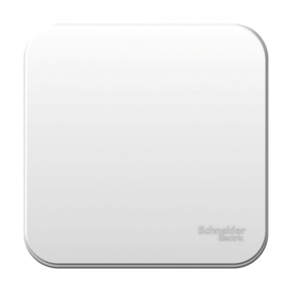 Выключатель одноклавишный наружный BLАNCА (cх.1) с самовозвратом, с изолирующей пластиной, 10А, белый