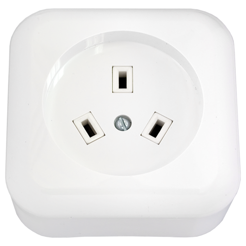 Разъем рш/вш для электроплит наружный 3-контактный 250В