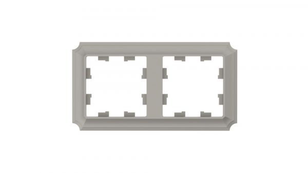 ATLASDESIGN ANTIQUE 2-постовая рамка, универсальная, ШАМПАНЬ