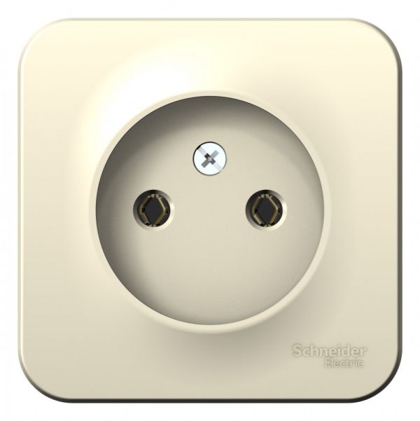 BLANCA  розетка наружная  без заземления без шторок, 16А, 250В, молочный