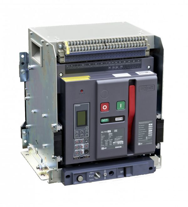 Воздушный автоматический выключатель выкатной 3P 1000А 80кА расцепитель Н ВА-731