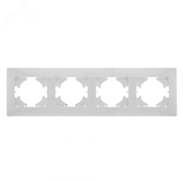 Рамка 4-местная Bravo, белый