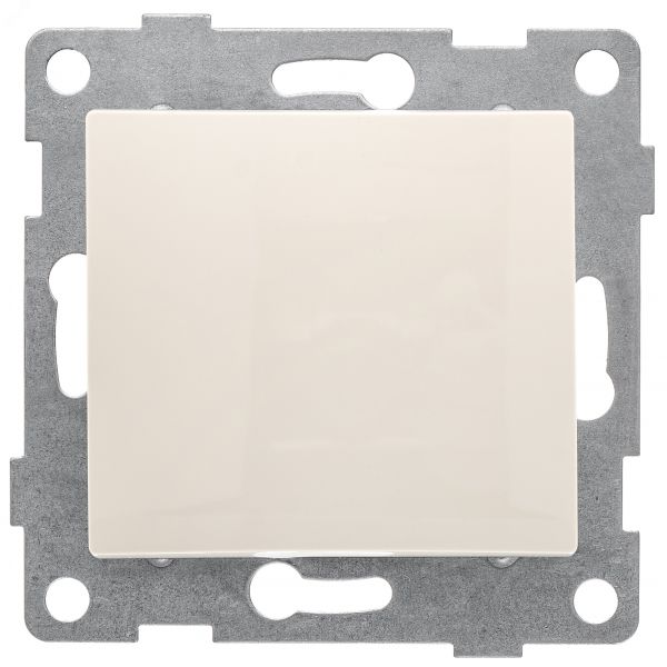 Выключатель перекрестный одноклавишный Bravo, механизм, 10А, 250В, бежевый