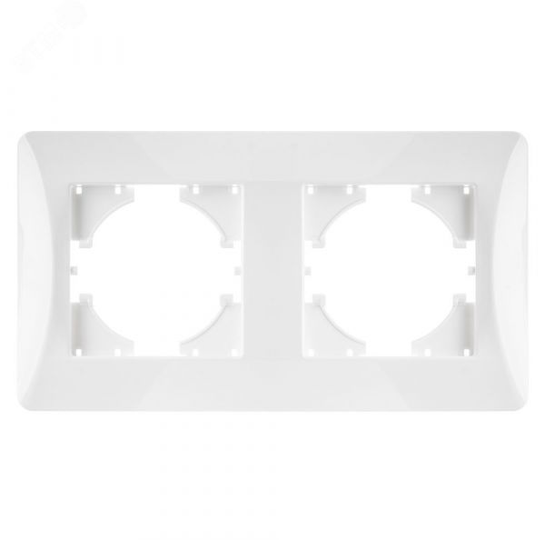 Рамка Ugra 2-местная, белый