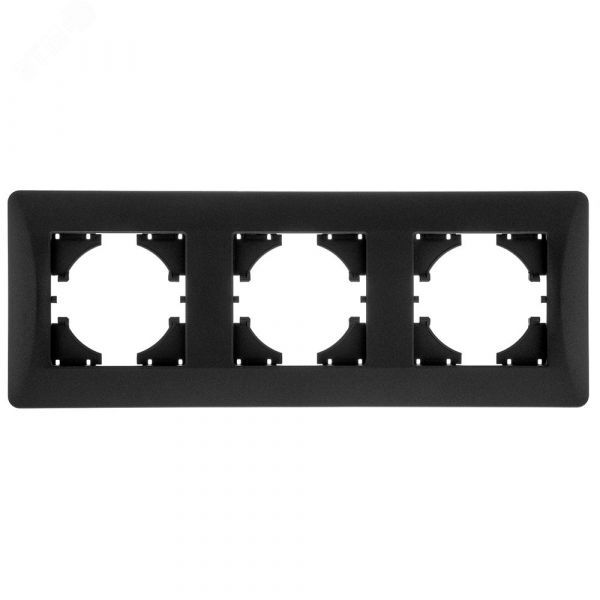 Рамка 3-местная Ugra, графит