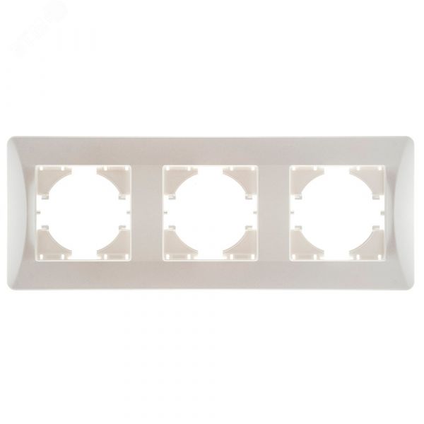 Рамка 3-местная Ugra, жемчуг