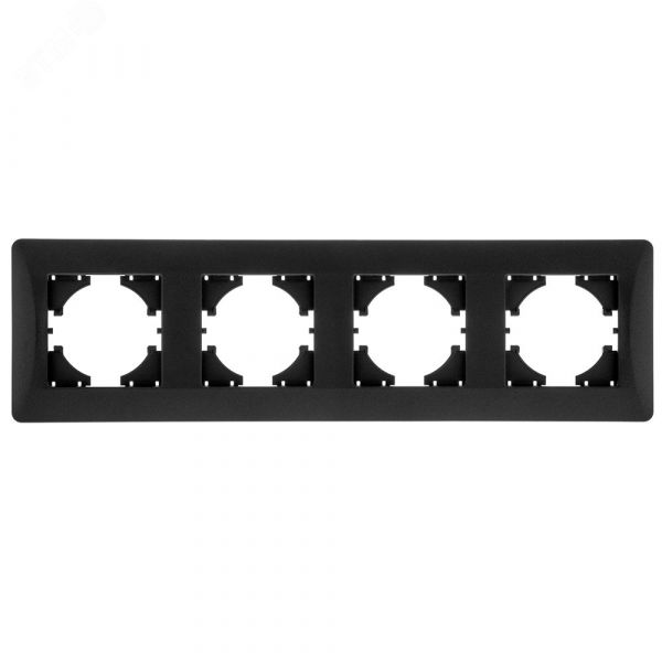 Рамка 4-местная Ugra, графит