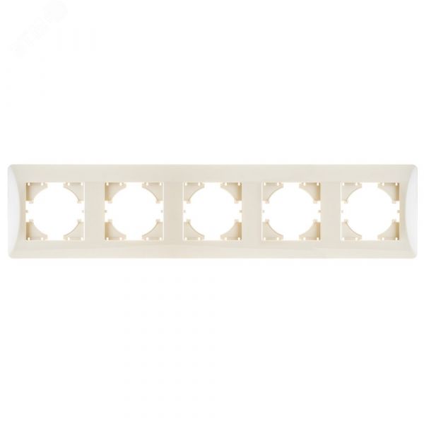 Рамка 5-местная Ugra, бежевый