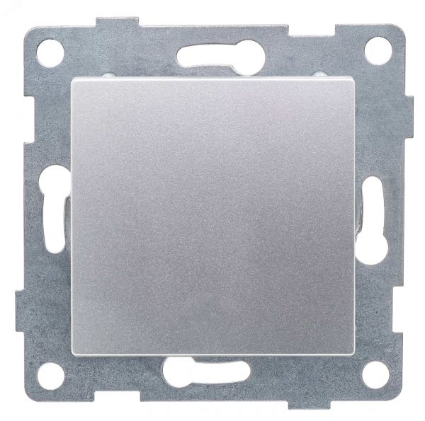 Выключатель переключатель проходной одноклавишный Ugra, механизм, 10А, 250В, серебро