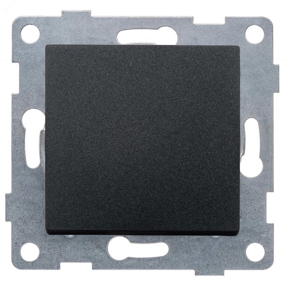 Выключатель перекрестный одноклавишный Ugra, механизм, 10А, 250В, графит