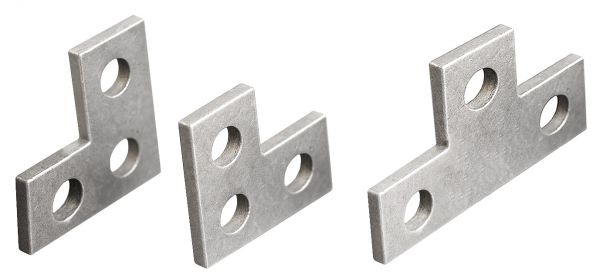 Комплект шинных накладок ШН-ASD3-LTL для подключения 2-х кабельных наконечников на фазу для ППВР ASD1/2/3, (Комплект: T-образная - 1 шт, L-образная - 2 шт)