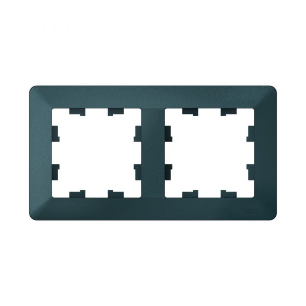 ATLASDESIGN AIR 2-постовая РАМКА, ИЗУМРУД/дымчатый черный