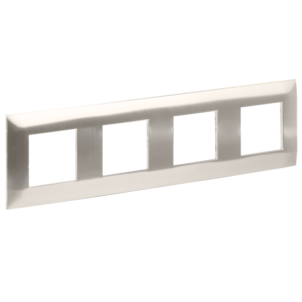 SKANDY Рамка 4-местная SK-F34N металл никель IEK
