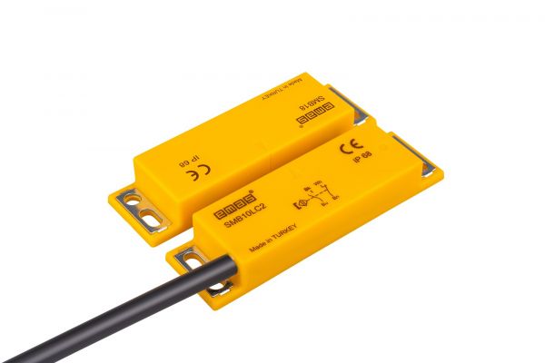 Магнитный датчик (1НЗ+1НО), провод 2м (расст. сраб. 8мм), левый выход, IP68