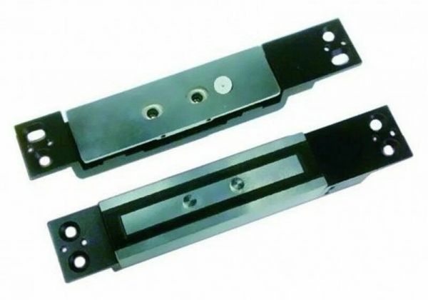 Замок сдвиговый электромагнитный, мониторинг, внутреннее исполнение, 12 VDC / 220мА или 24VDC / 190мА, усилие 1200 кг, размеры 182х30х25 мм