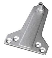 Кронштейн параллельной установки тяги, для всех доводчиков, серебряный