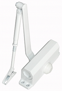 Доводчик двери c тягой EN 2, 30 - 45 кг, 850 мм, двухскоростной, WT - белый