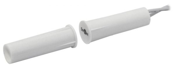 Датчик магнитоконтактный, врезной для деревянных дверей, зазор 35 мм