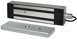 Замок электромагнитный, мониторинг, СИД, уличное исполнение, нержавеющая сталь, 12 VDC / 500мА или 24VDC / 250мА, усилие 500 кг.