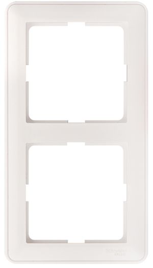 W59 Рамка 2 поста белая