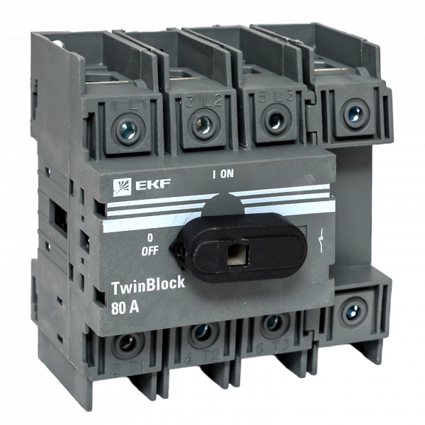 Рубильник 80A 4P c рукояткой управления для прямой установки TwinBlock
