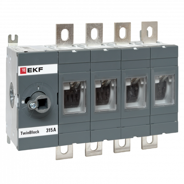 Рубильник 315A 4P без рукоятки управления TwinBlock